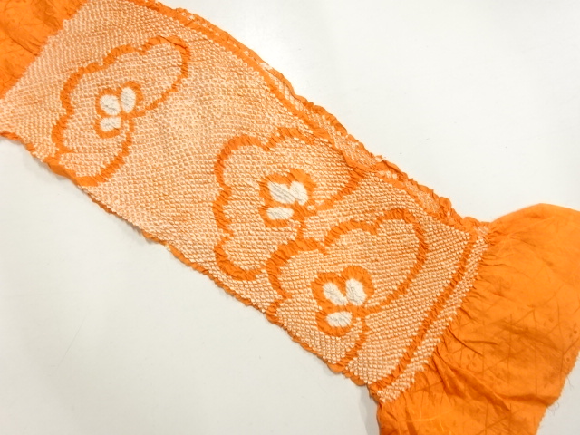 正絹　絞り　帯揚げ